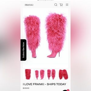 Shop Franki Knee High Boot -Hot Pink